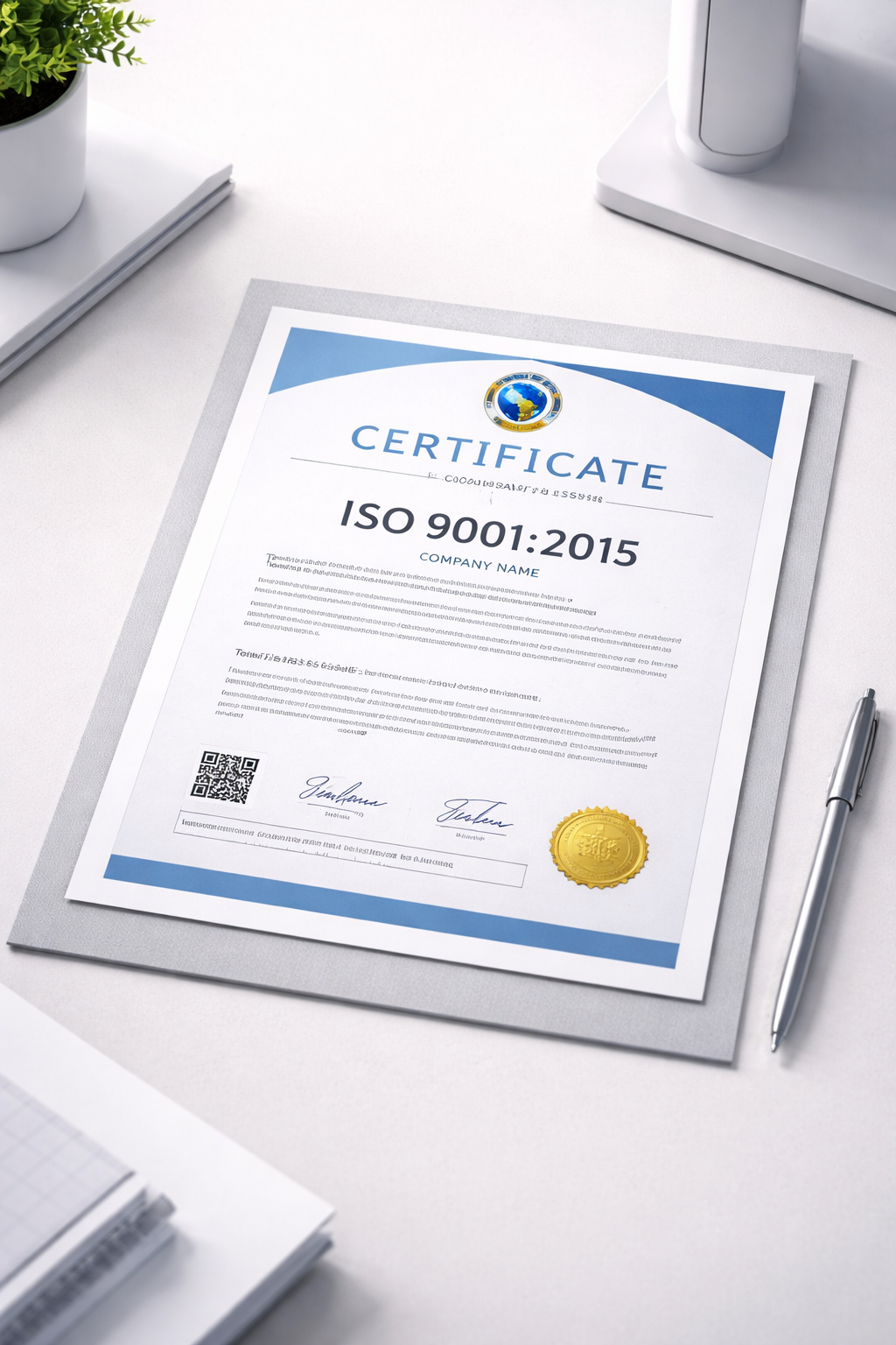 iso 9001 2015 认证证书