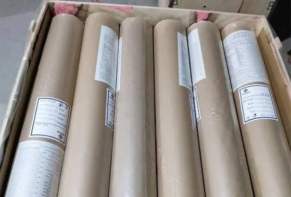 Packed stainless steel wire mesh rolls prepared for supply review