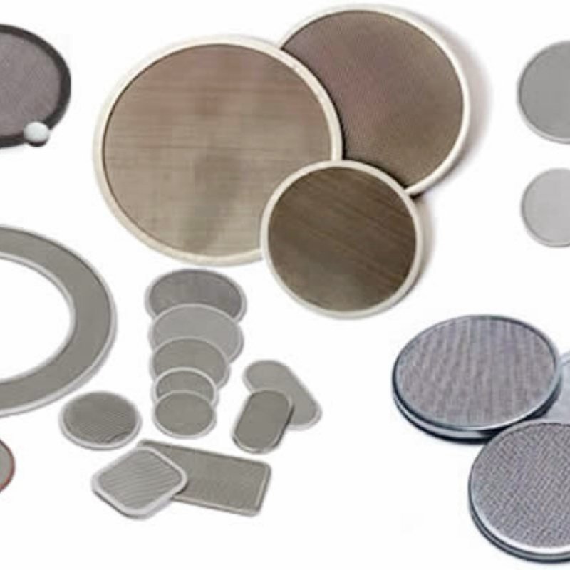 Stainless steel filter mesh discs and cut shapes