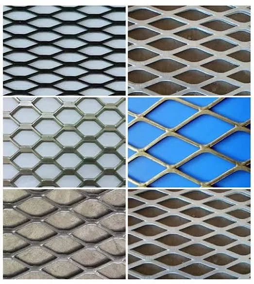 Expanded metal mesh pattern and product detail